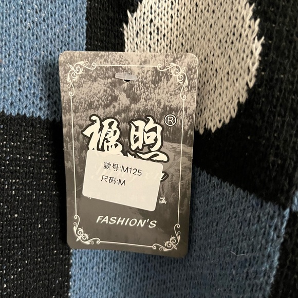 Men’s medium black and blue turtleneck sweater. - Picture 7 of 7